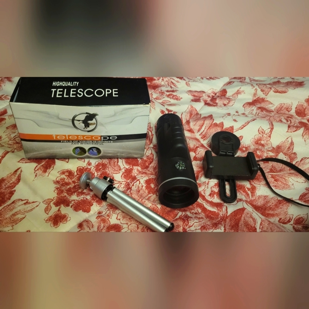 Monocular 40x60 Portable Telescope with Tripod